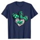 thumbnail image 4 of Camisetas de Manga Corta para las Mujeres de Moda Imprimir Cuello Redondo Camiseta, Mezcla de Poliéster Ligero para Primavera Verano Otoño, 4 of 8