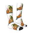 thumbnail image 3 of Fotbe Thanksgiving Truck print Women's Men's Novelty Crew Socks Cotton Socks Knee High Socks for Walking,Running,Nurses,Pregnancy, 3 of 9
