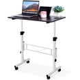 thumbnail image 1 of Moblie Standing Desk, Height Adjustable Sit Stand Table, Rolling Table Standing Desk Computer Workstations Pottable for Home Office, Black, 1 of 7