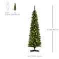 thumbnail image 3 of HOMCOM 6' Prelit Artificial Christmas Tree with Warm White LED Lights, 3 of 10