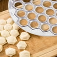 thumbnail image 7 of sunsanly Russian Dumpling Mold 37 Holes Metal Ravioli Maker Pelmeni Meat Dumplings Cutter Effortless Homemade Dumplings Maker for Restaurant Home, 7 of 7