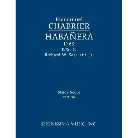 Habanera, D 63: Study score, (Paperback)