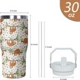 thumbnail image 2 of 30 oz Sloth Tumbler with Handle and Flip Straw, Stainless Steel Insulated Cup with Lid and Straw,Travel Coffee Mug Water Bottle,Christmas Birthday Mothers Day Gifts for Women Animal Lovers, 2 of 6