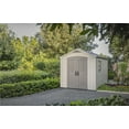 thumbnail image 4 of Keter Factor 8x8 ft. Durable Resin Outdoor Storage Shed With Heavy Duty Floor and Locking Door, Brown, 4 of 7
