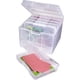 thumbnail image 5 of Juego de organizador de fotografías y manualidades, caja grande con 6 cajas de almacenamiento de plástico en el interior, transparente, 5 of 5