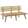 thumbnail image 4 of vidaXL Garden Bench with Cushions 45.3" Solid Acacia Wood, 46672, 4 of 7