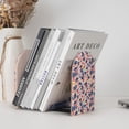 thumbnail image 6 of Lsque Leopard Print (2) Printed Wood Bookends,Non-Skid Bookend for Shelves,Heavy Duty Support Bookends,Non-Slip Foam Pads for Office, Home, and Library,1 Pair, 6 of 8