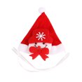 thumbnail image 4 of HINTRMENT 1Set Holiday Celebration Cat Costumes for Pets Hat Cloth Red for Christmas, 4 of 8
