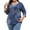 Blue Print, variant on Qaspx Womens Plus Size Tops 3/4 Sleeve V Neck T Shirts Floral Print Casual Blouse Graphic Tees L-5XL