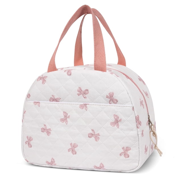 Lonchera para Mujer, Bolsa de Almuerzo Acuñada con Diseño de Mariposas, Lonchera Reutilizable Aislada, Bolsa Térmica de Gran Capacidad con Compartimentos para Trabajo, Picnic o Viajes