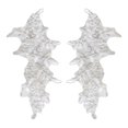 thumbnail image 5 of 2x Lace Flower Applique Evening Dress Sewing Decorating Embroidery Appliques White, 5 of 8