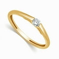 thumbnail image 3 of Elegant Cheap Solitaire Engagement Ring 0.20 Carat Round Cut Diamond on Gold, 3 of 3