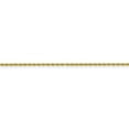 thumbnail image 3 of 10K Yellow Gold necklace Rope chain Pendant Diamond-cut 20 in 1.2 mm, 3 of 5
