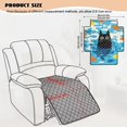 thumbnail image 7 of Kuiaobaty Cat Fish Print Armless Reclining Sofa Cover, Non Slip Quilted Seat Cushion Slipcover, Waterproof Pets Friendly Furniture Protector for Dogs, Cats, 7 of 7
