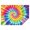 Rainbow Tie Dye, variant on Rainbow Tie Dye Mandala Pattern Rectangle Tablecloth 60"x84",Waterproof Polyester Rectangle Table Cloth, Wipeable Spillproof Polyester Tablecloth for Dining, Camping, Indoor and Outdoor