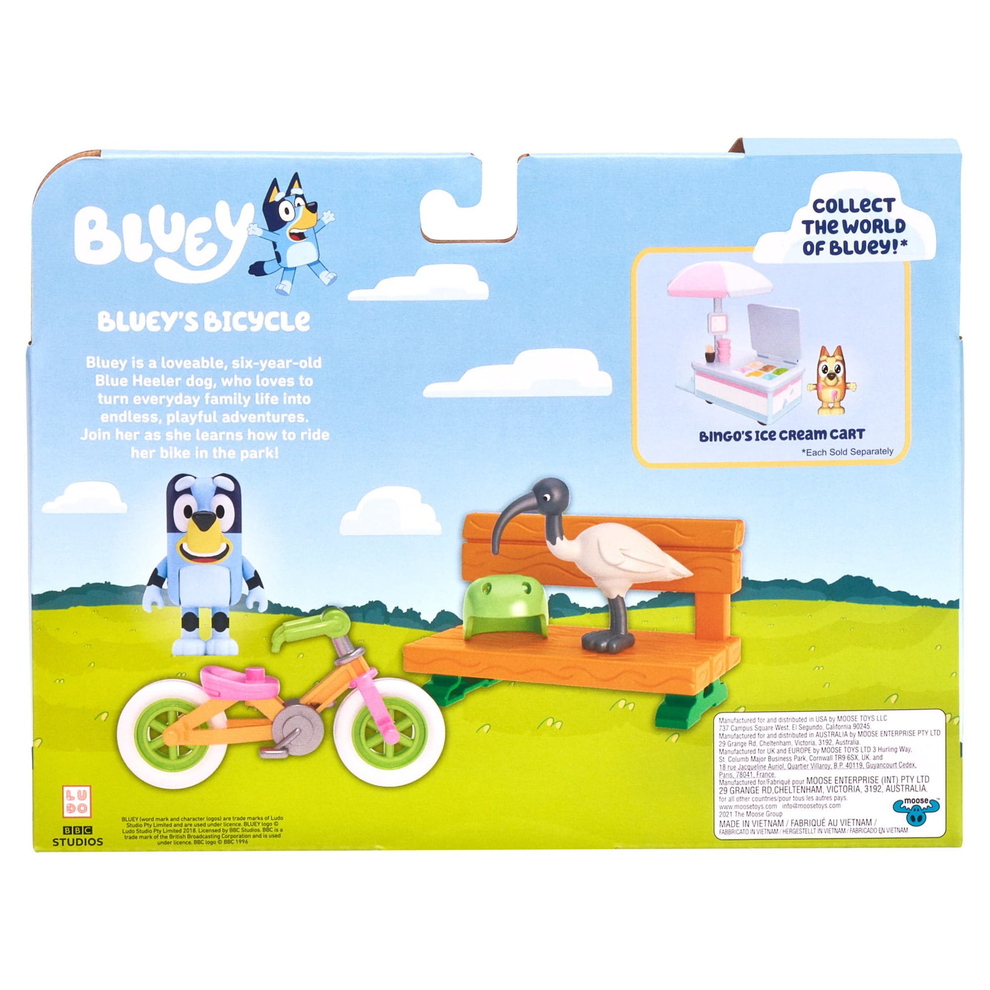 Bluey and Bicycle 2.5-3 inch Figure Vehicle and Figure Pack