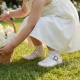 thumbnail image 6 of TEAHOO X STQ KIDS Toddler Girl Dress Shoes Mary Jane Flower School Shoes White Toddler 8, 6 of 8