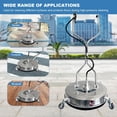 thumbnail image 2 of 24" Pressure Washer Surface Cleaner, 4900PSI Stainless Steel Surface Cleaner Attachment for Pressure Washer for Driveways, Pathway, Sidewalks, Patios, Decks, Dual Handles, 2 of 8