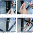 thumbnail image 5 of 10 pies de largo x 2.5 pies de alto, red de seguridad de red de malla para escalera de riel de balcón, productos de seguridad de red de escalera para bebés para interior y exterior (blanco), 5 of 5