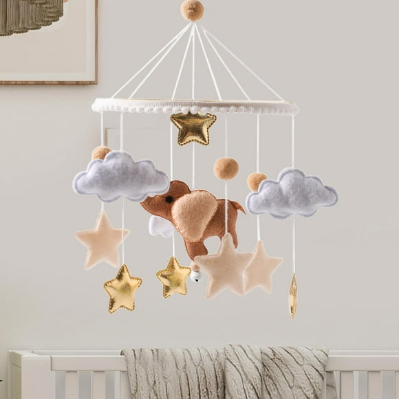 Cuna de bebé móvil, desarrollo Visual, decoración de guardería, colorida para niños de 0 años o más, carillón de viento de fieltro, juguetes móviles d Hugo Móvil de cuna