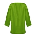 thumbnail image 4 of frariair Vintage Inspired 3/4 Sleeve Duster Coat With Flowy Silhouette Perfect For Beach Cover-Ups And Casual Chic Style Green, 4 of 5