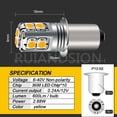thumbnail image 4 of Ruiandsion P13.5S Yellow LED Bulb, 6-40V Wide Voltage, Non-Polarity Replacement for Camping Lantern and Portable Work Light, 4 of 9