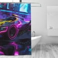 thumbnail image 4 of Rac inchg Car Shower Curta inch 72x72 inch For Bathroom, Waterproof Fabric Quick Dry Soft Decoration Set, 4 of 5
