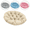 Beige, variant on Khaki Outdoor Chair Cushion Round Patio Seat Pad for Bistro Furniture Garden Porch Deck High Density Foam 20 x 20 Inches