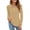 Camel, variant on Lumtrix Womens Long Sleeve Polo Shirts Business Work Casual V Neck Collared Tops Button Down Loose Fit Tees Casual Shirts Army Green 3XL