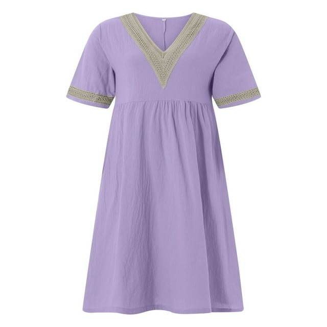 Robe de Soirée à Manches Courtes en Dentelle pour Femmes