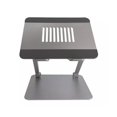 thumbnail image 2 of Amer Mounts Aluminum Laptop Stand, Ergonomic Adjustable Notebook Stand, Riser Holder Computer Stand 10-15.6" Laptops Tablets (Silver) AMRNS03, 2 of 7