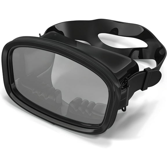 ATACLETE Bermuda Dive Mask: USAF Spec War Dive Mask, High Volume Scuba Mask for Freediving, Snorkeling & Spearfishing - Wide-Angle Tempered Glass Single Lens, Comfortable Fit, Dive Mask for Adults