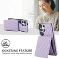 thumbnail image 5 of Crossbody Wallet Case for Samsung Galaxy S22 Ultra, RFID Blocking Protective Purse Case Cover with Card Holder Kickstand Shoulder Strap Lanyard Magnetic Closure for Samsung Galaxy S22 Ultra, Purple, 5 of 8