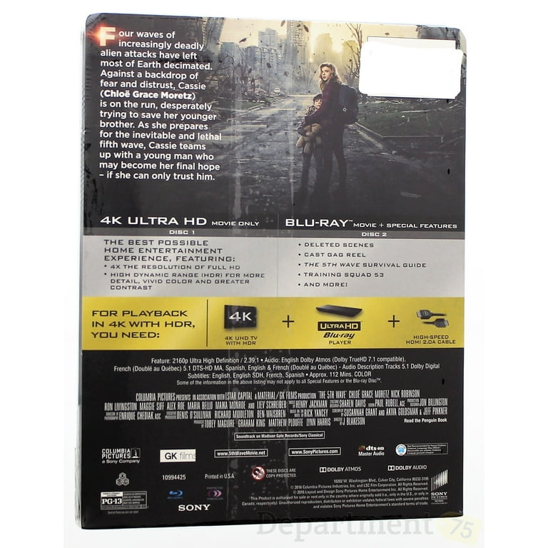 New The 5th Wave (4K / Blu-ray + Digital) - Walmart.com