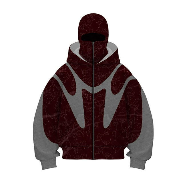 MHFRRA Sudaderas con Capucha y Cremallera para Hombre Elegante Sudadera con Capucha y Cremallera para Hombre, Ideal para Uso Informal En Primavera, Otoño E Invierno Rojo