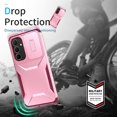 thumbnail image 5 of for Samsung Galaxy A05 Case with Built-in Camera Lens Slide Cover, Heavy-Duty Shockproof Rugged Case Heavy Duty Bumper Shockproof Phone Cover for Samsung Galaxy A05,Pink, 5 of 7