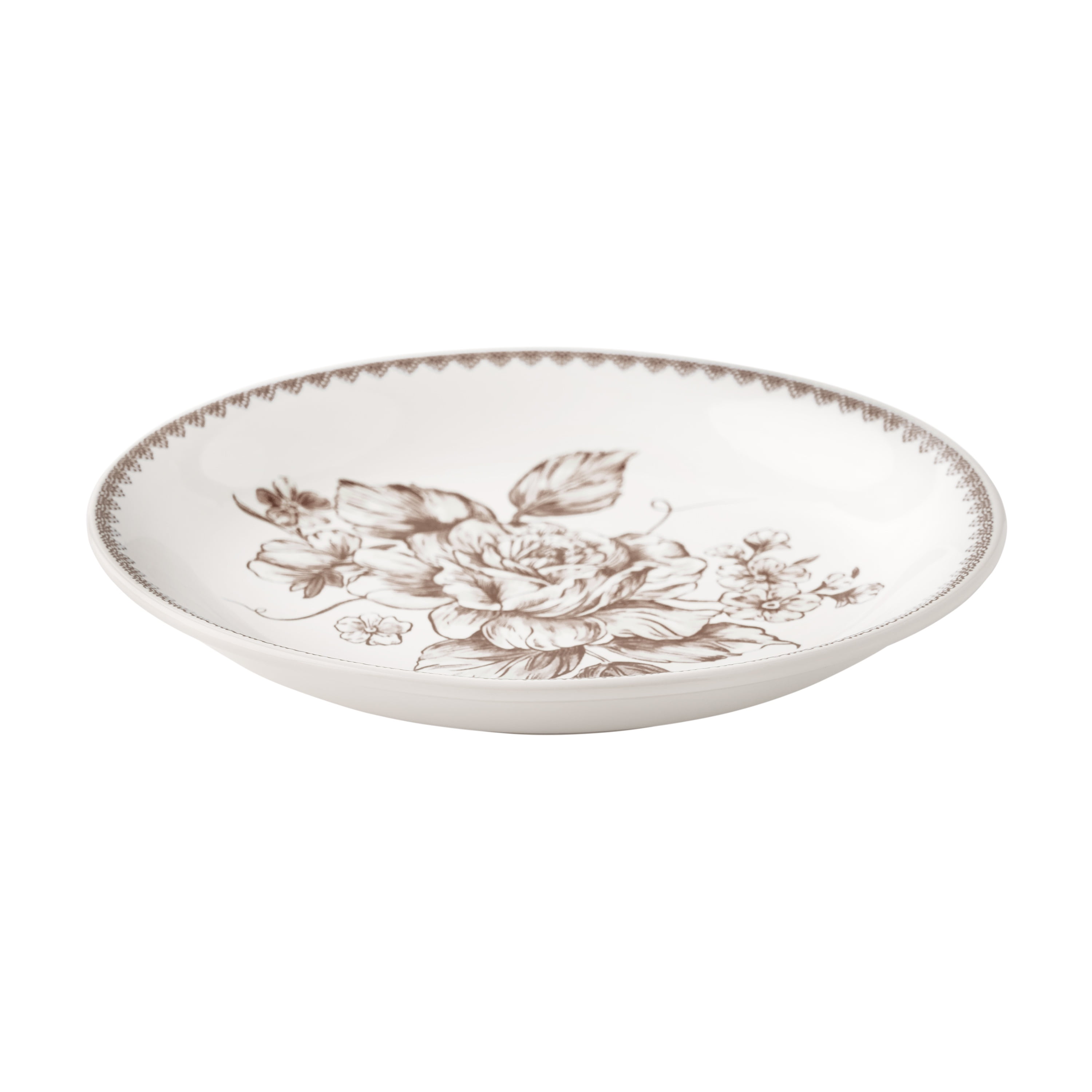 The Pioneer Woman Agatha Stoneware Appetizer Plate, Brown, Set of 6