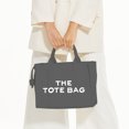 thumbnail image 2 of Bolso Hombro Portátil Con Letras Lona ​​bolso Mano Gran Capacidad (gris), 2 of 8