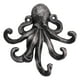 thumbnail image 1 of EeaseMX Gancho de almacenamiento con forma de pulpo para colgar llaves, de hierro fundido, para sala de estar (plateado), 1 of 7