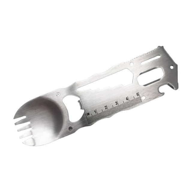 Tenedor DYNWAVEMX para exteriores Cuchara pinza cubiertos destornillador portátil Acero inoxidable multiusos