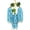 Color:Blue, variant on Artificial Wisteria Hanging Flowers 12 Pcs Simulation Silk Flower Hydrangea