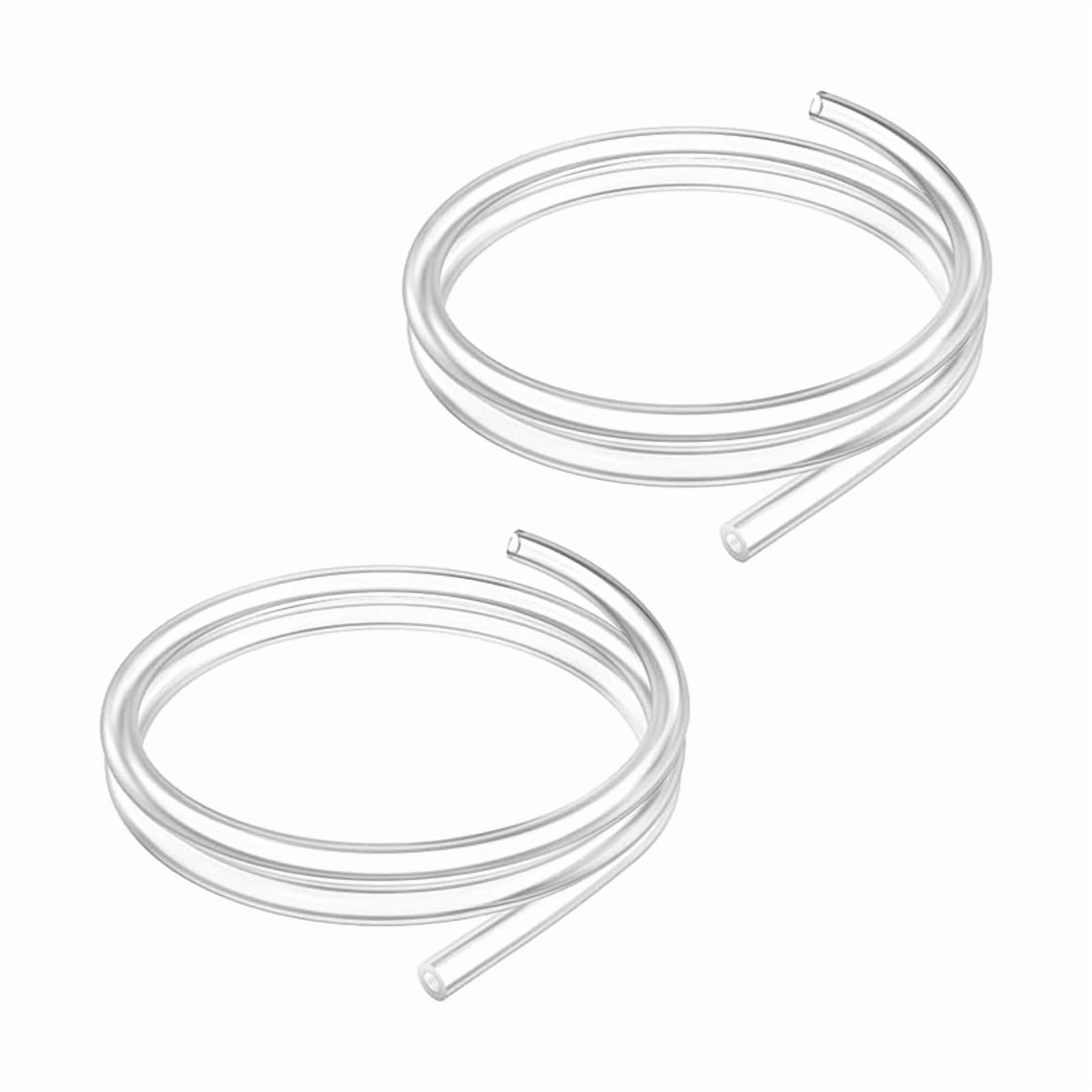 Silicone Breast Pump Tube Replacement, 2-Pack Soft Milk Pump Tubing for Breastfeeding — OPP Bag Packaging