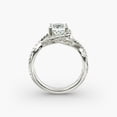 thumbnail image 4 of Spot Jewel 14K White Gold Plated Ring - 1.9 Ct Princess Cut Diamond Anniversary Ring - Engagement Wedding Diamond Ring for Her - Halo Anniversary Gift Wife - Split Shank Bridal Diamond Jewelry, 4 of 7