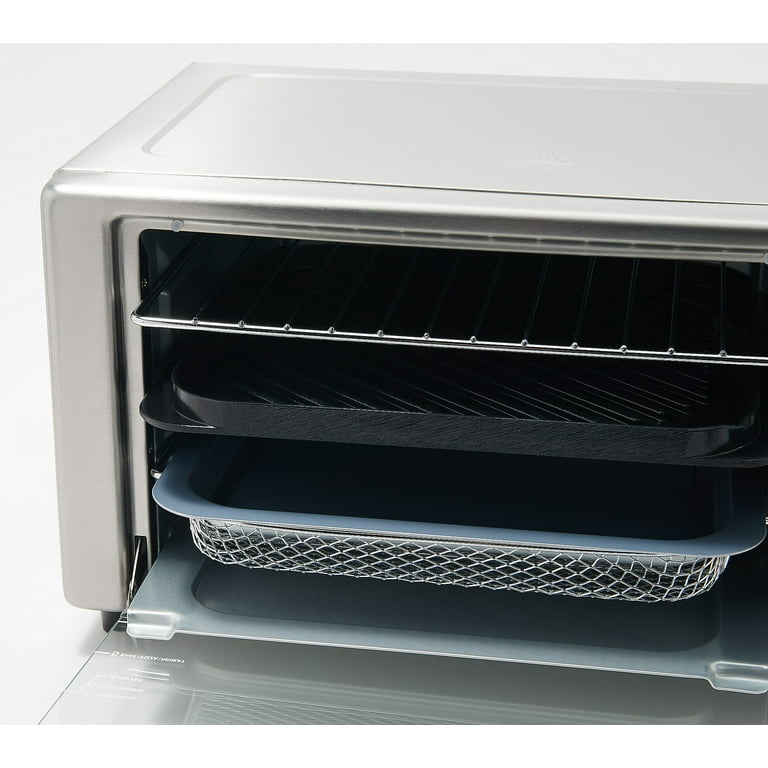 Restored PowerXL Microwave Air Fryer Plus, Stainless Steel / Black, 1cu.  ft. (Refurbished)
