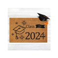 thumbnail image 2 of Oferta por tiempo limitado!Felpudo divertido para puerta, felpudo de bienvenida para entrada exterior, felpudo de graduación, decoraciones de jardín interior, regalos de graduación marrones, 2024, 2 of 3