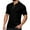 Black, variant on Men Polo Shirts Summer Zipper Collared Short Sleeve Tops Comfortable Stretch Sport Moisture Wicking Dress Shirts for Men