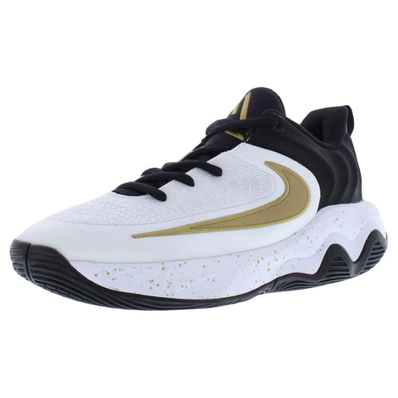 Nike Giannis Immortality 4 GS Boys Shoes Size 6, Color: Black/Metallic Gold/White