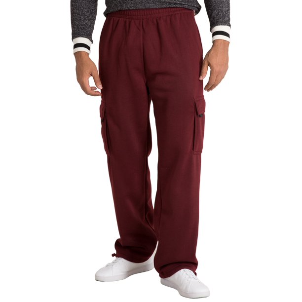 men's fleece cargo sweatpants