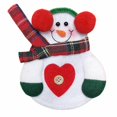 thumbnail image 1 of 8Pcs Christmas Silverware Holders Snowman Knife Fork Chopsticks Pockets Christmas Santa Hats Holders Pockets Red Santa Socks Cutlery Holders for Xmas, 1 of 5