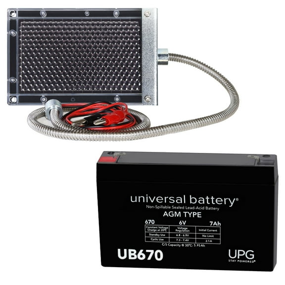 UB670 6V 7Ah Replacement for Yuasa EL701   6V Solar Panel Charger